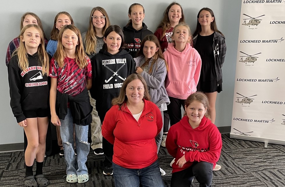 girls and teacher at women in engineering day