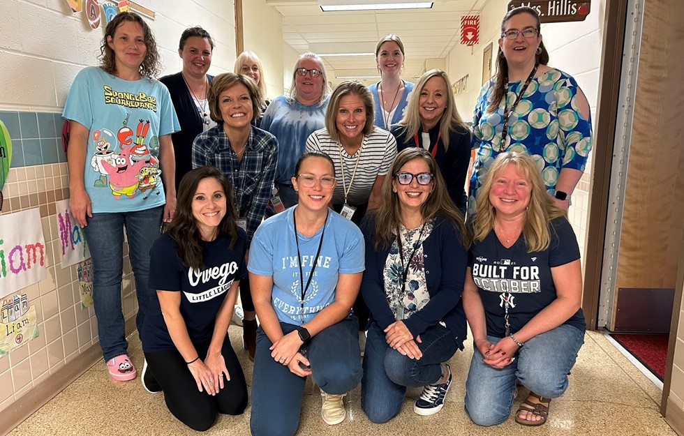 Staff members from NTH in hallways