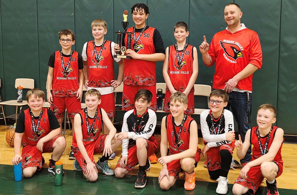 Newark Valley 6th Grade Boys Basketball team